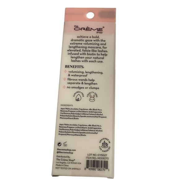 The Creme Shop 3D Mascara Dramatic Duo, Infused With Biotin, Volumizing, NWT - Picture 4 of 4